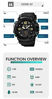 Picture of KXAITO Men's Watches Sports Outdoor Waterproof Military Watch Date Multi Function Tactics LED Alarm Stopwatch (37_Camo_Green)