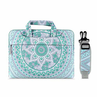 Picture of MOSISO Laptop Shoulder Bag Compatible with MacBook Pro 16 inch A2141/Pro Retina A1398, 15-15.6 inch Notebook, Carrying Briefcase Handbag Sleeve Mandala MO-MDL001