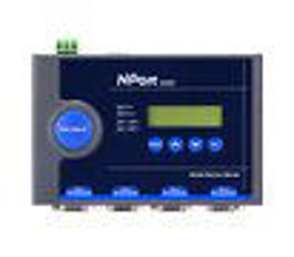 Picture of MOXA NPort 5450 w/Adapter - 4 Ports Device Server, 10/100 Ethernet, RS-232/422/485, DB-9, 15KV ESD, 110V Adapter Included