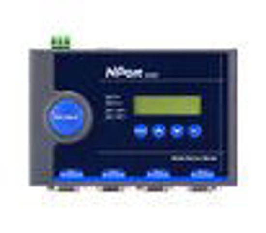 Picture of MOXA NPort 5450 w/Adapter - 4 Ports Device Server, 10/100 Ethernet, RS-232/422/485, DB-9, 15KV ESD, 110V Adapter Included