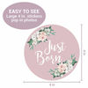 Picture of Baby Monthly Stickers | Floral Baby Milestone Stickers | Newborn Girl Stickers | Month Stickers for Baby Girl | Baby Girl Stickers | Newborn Monthly Milestone Stickers (Set of 24)