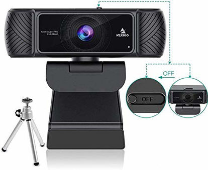 Picture of Webcam 1080P 60FPS with Microphone for Streaming, Advanced AutoFocus, w/Privacy Cover and Tripod, NexiGo N680P Pro Computer Web Camera for Online Learning, Skype Zoom Teams, Mac PC Laptop Desktop