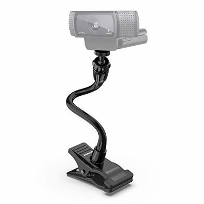 Picture of Smatree Flexible Jaws Clamp Clip Mount Holder Compatible for Logitech Webcam C925e C922x C922 C930e C930 C920 C615, GoPro Hero 9/8/7/6/5, Arlo Ultra/Pro/Pro 2/Pro 3