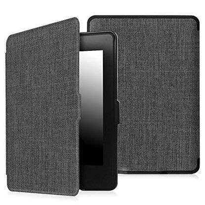 Picture of Fintie Slimshell Case for Kindle Paperwhite - Fits All Paperwhite Generations Prior to 2018 (Not Fit All-New Paperwhite 10th Gen), Denim Charcoal