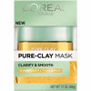 Picture of Clay Facial Mask, L'Oreal Paris Skincare Pure Clay Face Mask with Yuzu Lemon for Rough Skin to Clarify & Smooth, at home face mask, 1.7 oz.