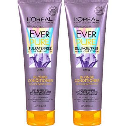 Picture of L'Oreal Paris Hair Care EverPure Blonde Conditioner Sulfate Free, 2 Count (8.5 Fl. Oz each) (Packaging May Vary)