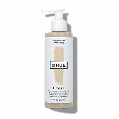 Picture of dpHUE Gloss+ - Light Blonde, 6.5 oz - Color-Boosting Semi-Permanent Hair Dye & Deep Conditioner - Enhance & Deepen Natural or Color-Treated Hair - Gluten-Free, Vegan