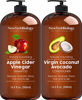 Picture of Apple Cider Vinegar Shampoo and Coconut Avocado Oil Conditioner Set - Helps Restore Shine, Hair Gloss and Hydration for Dry Hair and Itchy Scalp - Clarifying and Nourishing - 16.9 fl Oz