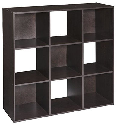 Picture of ClosetMaid 4187 Cubeicals Organizer, 9-Cube, Chocolate
