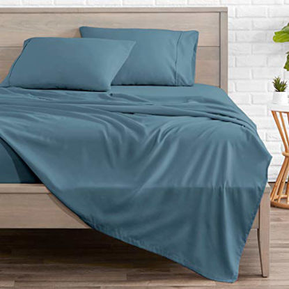 Picture of Bare Home Queen Sheet Set - 1800 Ultra-Soft Microfiber Bed Sheets - Double Brushed Breathable Bedding - Hypoallergenic - Wrinkle Resistant - Deep Pocket (Queen, Coronet Blue)