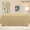 Picture of Easy-Going Stretch 4 Seater Sofa Slipcover 1-Piece Sofa Cover Furniture Protector Couch Soft with Elastic Bottom for Kids,Polyester Spandex Jacquard Fabric Small Checks (XX Large,Beige)