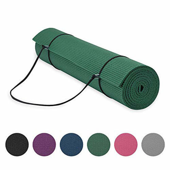 GetUSCart- Gaiam Essentials Premium Yoga Mat With Yoga Mat Carrier Sling  (72L X 24W X 1/4 Inch Thick)