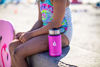Picture of HYDRO CELL Stainless Steel Water Bottle w/ Straw & Wide Mouth Lids (40oz 32oz 24oz 18oz) - Keeps Liquids Hot or Cold with Double Wall Vacuum Insulated Sweat Proof Sport Design (Fuchsia 14oz)