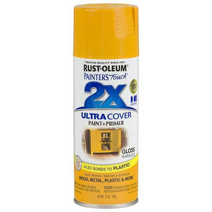 Picture of Rust-Oleum 249862 Painter's Touch 2X Ultra Cover, 12 Oz, Gloss Marigold