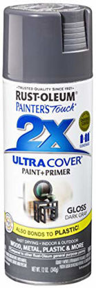 Picture of Rust-Oleum 249115-6 PK Painter's Touch 2X Ultra Cover, 6 Pack, Gloss Dark Gray