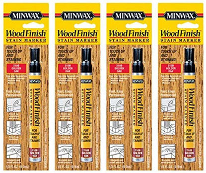 Picture of Minwax 63481000 Wood Finish Stain Marker, Golden Oak 4 Pack
