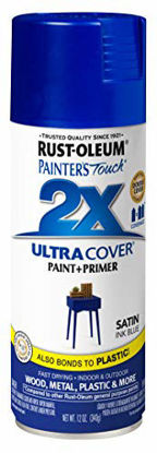 Picture of Rust-Oleum 314754 Painter's Touch 2X Ultra Cover, 12 Oz, Satin Ink Blue