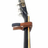 Picture of WINGO Classical Flat Guitar Capo for Nylon String Guitars-Rosewood Finish with 5 Picks.
