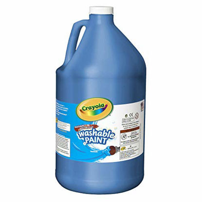 Picture of Crayola Washable Paint, Blue Paint, Classroom Supplies, 1 Gallon