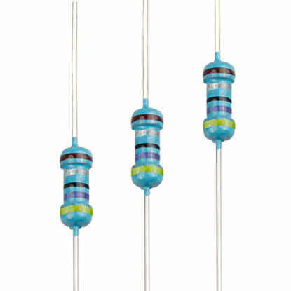 Picture of EDGELEC 100pcs 47 ohm Resistor 1/4w (0.25 Watt) ±1% Tolerance Metal Film Fixed Resistor, Multiple Values of Resistance Optional