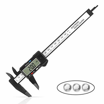 Picture of Digital Caliper, Sangabery 0-6 inches Caliper with Large LCD Screen, Auto - Off Feature, Inch and Millimeter Conversion Measuring Tool, Perfect for Household/DIY Measurment, etc