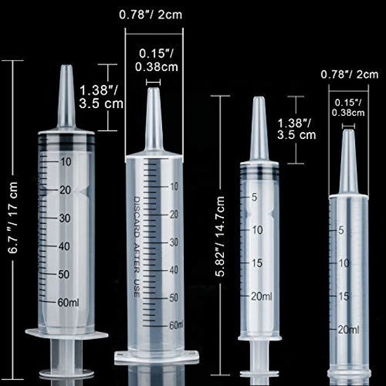 GetUSCart 10 Pack Plastic Syringe Liquid Measuring Syringe with