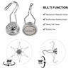 Picture of Ant Mag Swivel Magnetic Hooks 50lbs Heavy Duty Grill Magnet Hooks 4 Pack with Scratch Proof Stickers Great for Home Refrigerator Kitchen Store Grill BBQ Office Warehouse (Silver)
