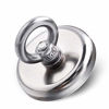 Picture of DIYMAG Heavy Duty Magnetic Hooks, with Countersunk Hole Eyebolt, Great for Home, Kitchen, Workplace, Office and Garage, Pack of 10