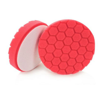 Picture of Chemical Guys BUFX_107HEX5 BUFX_107_HEX5 Hex-Logic Ultra Light Finishing Pad, Red (5.5 Inch Pad Made for 5 Inch Backing Plates)