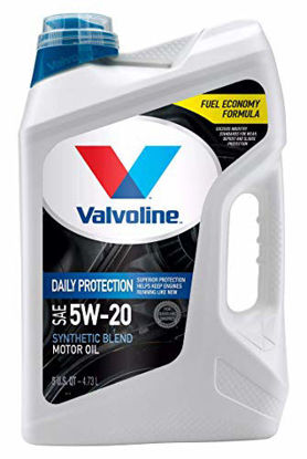 Picture of Valvoline Daily Protection SAE 5W-20 Synthetic Blend Motor Oil 5 QT