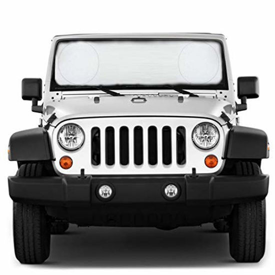 Car Windshield Sun Shade Blocks UV Rays Sun Visor Protector Sunshade to Keep Your Vehicle Cool and Damage Free Easy to Use Fits Windshields of