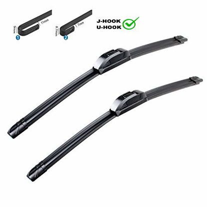 Picture of PARRATI Premium All-Season Windshield Wiper Blades OEM QUALITY 18"+18" (Set of 2)