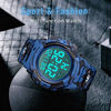 Picture of Mens Digital Watch, Sports Waterproof Military LED Multifunctional Chronograph Outdoor Wrist Watches for Men with Backlight and Alarm Stopwatch