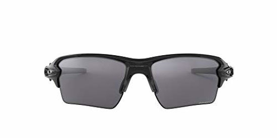 Picture of Oakley Men's OO9188 Flak 2.0 XL Rectangular Sunglasses, Polished Black/Prizm Black Polarized, 59 mm