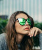 Picture of LVIOE Oversized Cat Eyes Sunglasses for Women, Fashion Vintage Eyewear With Polarized Lens, 100% UV Protection