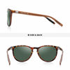 Picture of MERRY'S Polarized Sunglasses for Women Men Vintage Retro Classic Round Frame Aluminum Legs S8288 (Leopard&G15, 54)
