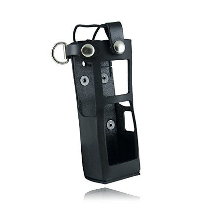 Picture of Boston Leather 5613RC Radio Holder Custom Built For The Motorola Apx 7000