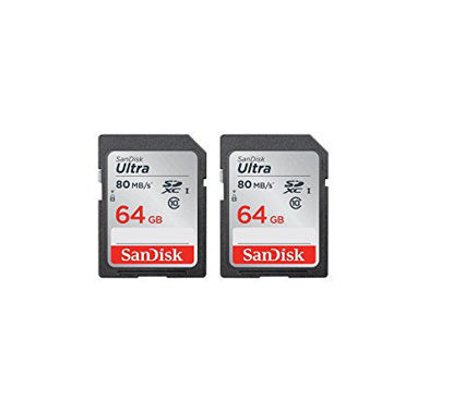 Picture of Sandisk Ultra 64GB 2pack SDXC UHS-I Class 10 Memory Card