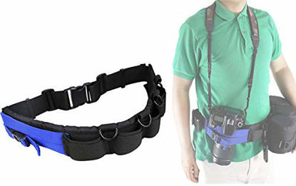 Picture of JJC GB-1 Adjustable Photography Utility Belt, Wrist Waistband Belt, Accessory Belt, Speed Belt, for Carrying Gear Bag Case, Lens Pouch, Flash Accessories, Belt Components, D-Rings, Breathable 3D Mesh