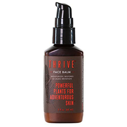 Picture of THRIVE Natural Face Moisturizer - Non-Greasy Soothing Facial Moisturizer Lotion for Men & Women Made in USA with Natural & Organic Ingredients Keep Skin Hydrated & Help Irritation as After Shave, 2 Oz