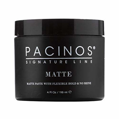 Picture of Pacinos Matte, Hair Paste with Flexible Hold & No Shine, Sculpting & Styling Wax for All Hair Types, Add Long Lasting Definition & Texture for a Natural Looking Hairstyle with No Flakes, 4 oz