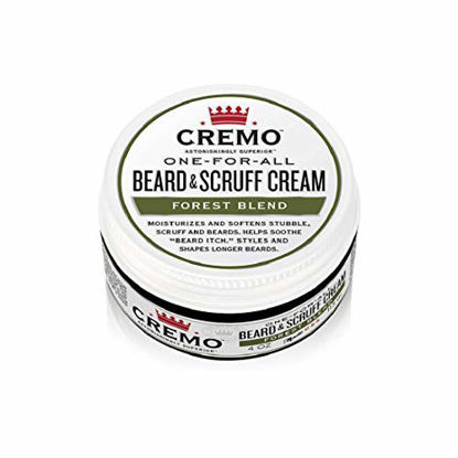 Picture of Cremo Forest Blend Beard & Scruff Cream, Moisturizes, Styles and Reduces Beard Itch for All Lengths of Facial Hair, 4 Oz