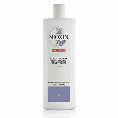 Picture of Nioxin System 5 Scalp Therapy Conditioner for Chemically-Treated Hair with Light Thinning, 33.8 oz