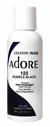 Picture of Adore Semi-Permanent Haircolor #125 Purple Black 4 Ounce (118ml) (Pack of 2)