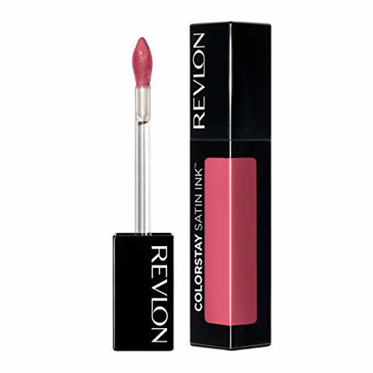 Picture of Revlon ColorStay Satin Ink Liquid Lipstick, Longwear Rich Lip Colors, Formulated with Black Currant Seed Oil, 010 Your Majesty, 0.17 fl. oz.