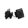 Picture of Ivilon Drapery Treatment Window Curtain Rod - Square Design 1 1/8 Rod. 48 to 86 Inch. Black