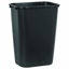 Picture of Rubbermaid Commercial Products Fg295700Bla Plastic Resin Deskside Wastebasket, 10 Gallon/41 Quart, Black