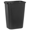 Picture of Rubbermaid Commercial Products Fg295700Bla Plastic Resin Deskside Wastebasket, 10 Gallon/41 Quart, Black