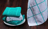Picture of AMOUR INFINI Terry Dish Towel | Set of 4 | 16 x 26 Inches | Durable, Soft and Absorbent |100% Cotton Dishtowels | Perfect for Household and Commercial Uses | Teal