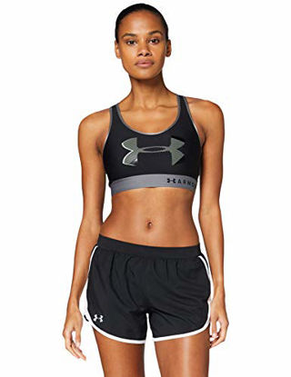Picture of Under Armour Women's Fly By 2.0 Running Shorts , Black (002)/White , X-Large